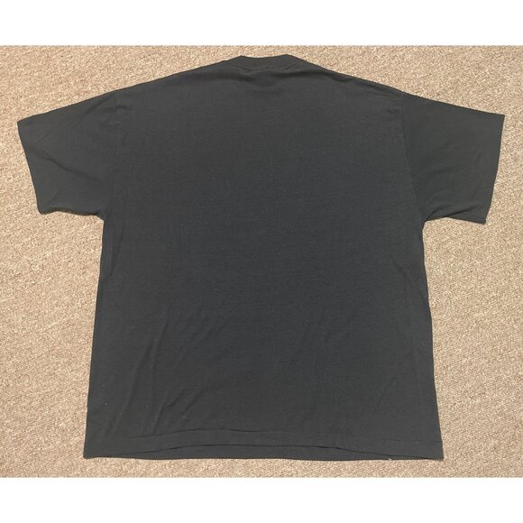 Vintage 90s XL Trench Chicago Bulls NBA Michael Jordan Single Stitch T-Shirt - Picture 2 of 7